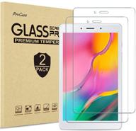 📱 [2 pack] procase galaxy tab a 8.0 2019 screen protector t290 t295, tempered glass film guard for 8.0 inch galaxy tab a 2019 without s pen sm-t290 (wi-fi) sm-t295 (lte) logo