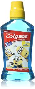 img 3 attached to Colgate Kids Minions Bello Anticavity Fluoride Rinse, Bubble Fruit Flavor, 16.9 Ounce
