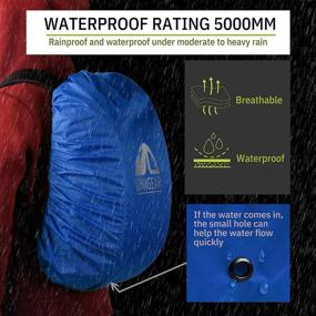 img 3 attached to Unigear Ultraportable Waterproof Backpack Rain Cover 🎒 with Anti-Slip Straps and Carry Pouch Design (5000mm Rating)