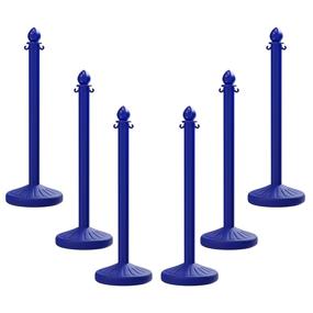 img 4 attached to Trafford Industrial Plastic Stanchion Blue 2