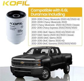 img 3 attached to 🔍 Высококачественный топливный фильтр TP3018 для Duramax 6.6L (4 микрона) - Совместимый с Chevrolet Silverado 2001-2016 и GMC Sierra 2500 HD 3500 HD - Эффективная замена для TP3012, 19305685, 12664429, 12633243