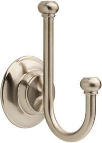img 4 attached to 🛁 Delta Faucet PTR35-BN Porter Double Robe Towel Hook: Elegant SpotShield Brushed Nickel Finish
