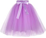 👗 zcaynger dancing 4 layer fluffy ribbon girls' skirts & skorts: unleash your little dancer's style! logo