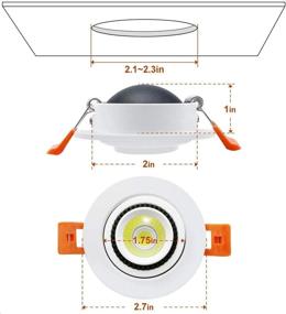 img 1 attached to Recessed Downlight Equivalent Adjustable Spotlight