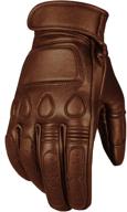 🧤 vintage goatskin leather motorcycle gloves for men with gel padding – ideal for street riding, cruiser, racing & powersports logo