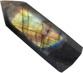 img 2 attached to 🔮 Rockcloud Labradoraite Healing Crystal Point: Powerful Faceted Prism Wands for Reiki Healing and Spiritual Balance