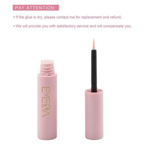 img 2 attached to 👁️ EMEDA Super Strong Hold False Eyelash Glue: Latex-Free, Waterproof, and Best for Sensitive Eyes - 5ml (0.17oz)