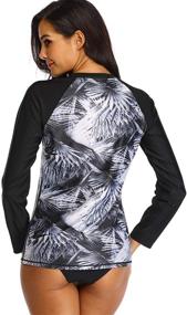 img 3 attached to 👗 EZIGO Sleeve Swimwear Shirts: Stylish Printed Women's Clothing for Swimsuits & Cover Ups