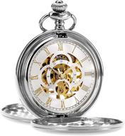 ⌚ manchda hand-wound mechanical steampunk watch with numerals logo