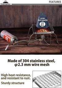 img 2 attached to CAMPINGMOON Stainless Portable Campfire MS 1011