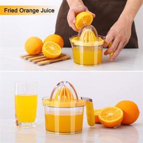 img 1 attached to 🍋 Drizom Citrus Lemon Orange Juicer Manual Hand Squeezer – Fruit Juicer Lime Press with Measuring Cup, Grater & Egg Separator – Non-Slip Handle – 20OZ Capacity