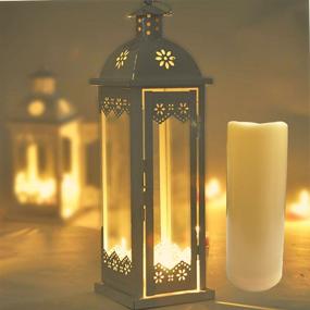 img 1 attached to 🕯️ Flameless Waterproof LED Pillar Candles with Timer - Outdoor Decorative Light