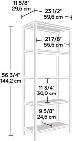 img 1 attached to 📚 Tall Bookcase in Charter Oak Finish - Sauder North Venue