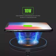 ⚡ kawa 10w qi-compatible black charging pad for iphone 8 and newer, samsung s6 and later, and other smartphones logo