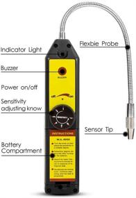 img 2 attached to 🔍 Simbow WJL-6000 Freon Leak Detector: Portable and Versatile Refrigerant Halogen Leak Detector for R134a R410a R22a R600a R290 CFCs HCFCs HFCs Testing - HVAC Essential (WJL6000-Classic)