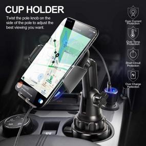 img 3 attached to Car Cup Holder Phone Mount