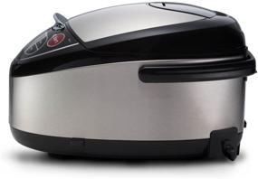 img 3 attached to Tiger JAX-T10U-K 5.5-Cup (Uncooked) Micom Stainless Steel Black Rice Cooker with Food Steamer & Slow Cooker