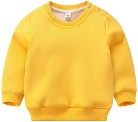 img 3 attached to Thermal Fleece Christmas Sweatshirts Pullover Apparel & Accessories Baby Boys in Clothing