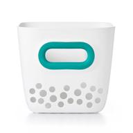 🛁 organize bath toys with oxo tot bath toy bin in teal" logo