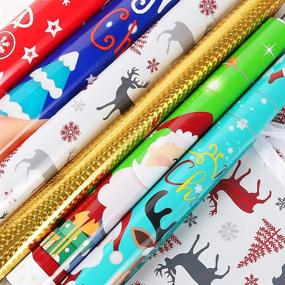 img 3 attached to 🎁 30pcs Holiday Drawstring Gift Bags for Xmas Presents - Christmas Foil Wrapping Sacks, Ideal for Parties & Favor Gifts (Small, Medium, Large)