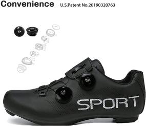 img 1 attached to 🚴 Premium Men's Road Bike Shoes with SPD Lock Pedals - Professional Cycling Shoes for Indoor & Outdoor Use