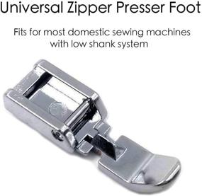 img 2 attached to 75pcs Mixed Size Nylon Coil Zipper Bulk with Zipper Presser Foot for Sewing Craft - 20 Inch, 14 Inch, and 9 Inch (25 Color Zippers)