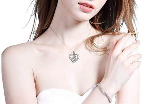 img 2 attached to 💎 S925 Sterling Silver Heart Pendant Necklace by BGTY: Timeless Elegance and Unmatched Quality