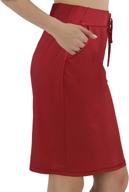 yukiwi womens length elastic drawstring women's clothing in skirts logo