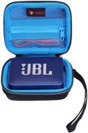xanad hard case for jbl go or jbl go 2 speaker - travel carrying storage protective bag (blue) logo