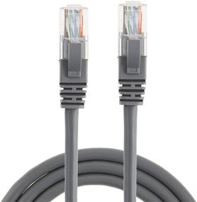 img 4 attached to 5-пакетный кабель Ethernet Cat 6, CableCreation 5 футовая сетевая адаптерная кабельная модель, 23 AWG высокоскоростная кабельная проволока RJ45 для роутера, модема, компьютера, быстрее, чем Cat 5e/5, серый.