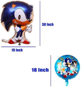 img 1 attached to 🎉 Sonic Party Supplies: Vibrant Birthday Decorations, Exciting Party Favors, and Themed Essentials!