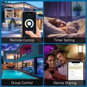 img 1 attached to MoKo Candelabra Dimmable SmartThings Control: Elevate Your Home Lighting with Smart Technology