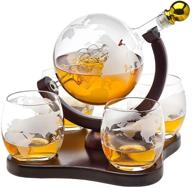 whiskey decanter etched whisky glasses logo