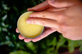 img 1 attached to 🎅 Santa's Naturals Winter Hand Salve - 2.0oz: Extra Virgin Olive Oil, Beeswax, Cocoa Seed Butter (Natural Ingredients)