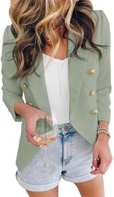 img 3 attached to Paitluc Blazers Casual Jackets Sleeve Women's Clothing for Suiting & Blazers