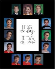 img 3 attached to School Days Picture Mat: Showcase Memories from Kindergarten to 12th Grade - 13 Photos, K-12th, Black