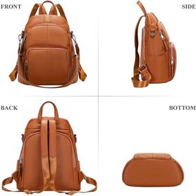 img 1 attached to 👜 ALTOSY stylish S81 Brown Women's Handbags & Wallets - Anti-Theft Fashion Backpacks