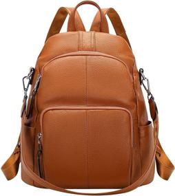 img 4 attached to 👜 ALTOSY stylish S81 Brown Women's Handbags & Wallets - Anti-Theft Fashion Backpacks