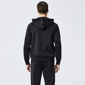 img 3 attached to 🏃 Upgrade Your Athletic Wardrobe with Men's Hooded Athletic Tracksuit: Full Zip Jogging SweatSuits