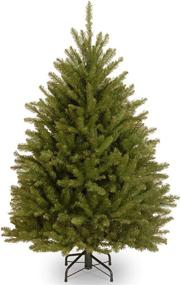 img 4 attached to 4.5 Feet Dunhill Fir Green Artificial Mini Christmas Tree by National Tree Company - Includes Stand