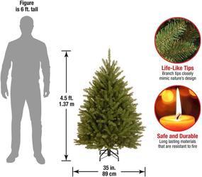 img 2 attached to 4.5 Feet Dunhill Fir Green Artificial Mini Christmas Tree by National Tree Company - Includes Stand