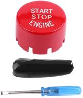 car engine start stop switch button cover for g f chassis f20 f21 f22 f23 f30 f31 f32 f33 f10 f11 g30 f12 f13 f01 f02(red) logo