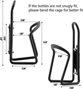 img 1 attached to 🚲 Lightweight Aluminum Alloy Bicycle Water Bottle Cage Holder - Ideal for Outdoor Activities