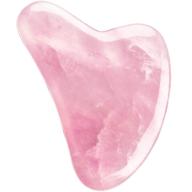 🌹 gua sha rose quartz massage tool for facial and body skin scraping - acupressure scraper and facial massage tools logo