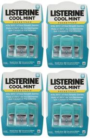 img 1 attached to Listerine Cool Mint Pocketpaks - полоски для свежего дыхания - 288 полосок (12-пачек по 24 полоски) для максимальной свежести.