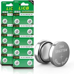 img 4 attached to 🔋 LiCB 20 Pack SR621SW 364 164 363 AG1 Battery: Reliable 1.5V Button Cell Watch Batteries