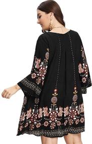 img 3 attached to 👗 Romwe Womens Bohemian Tribal Summer Dresses: Effortless Style for Women's Clothing