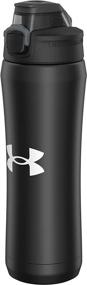 img 4 attached to 💧 18oz Under Armour Beyond Stainless Steel Water Bottle - Leak Proof, Vacuum Insulated, Self Draining Cap - Ideal for Kids & Adults. Perfect for All Sports and Gym Workouts.