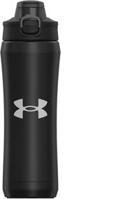 img 3 attached to 💧 18oz Under Armour Beyond Stainless Steel Water Bottle - Leak Proof, Vacuum Insulated, Self Draining Cap - Ideal for Kids & Adults. Perfect for All Sports and Gym Workouts.