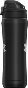 img 2 attached to 💧 18oz Under Armour Beyond Stainless Steel Water Bottle - Leak Proof, Vacuum Insulated, Self Draining Cap - Ideal for Kids & Adults. Perfect for All Sports and Gym Workouts.